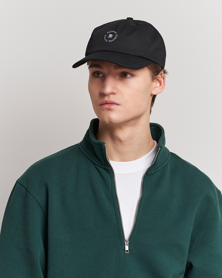 Herr | Palmes | Palmes | Circle 6-Panel Cap Black