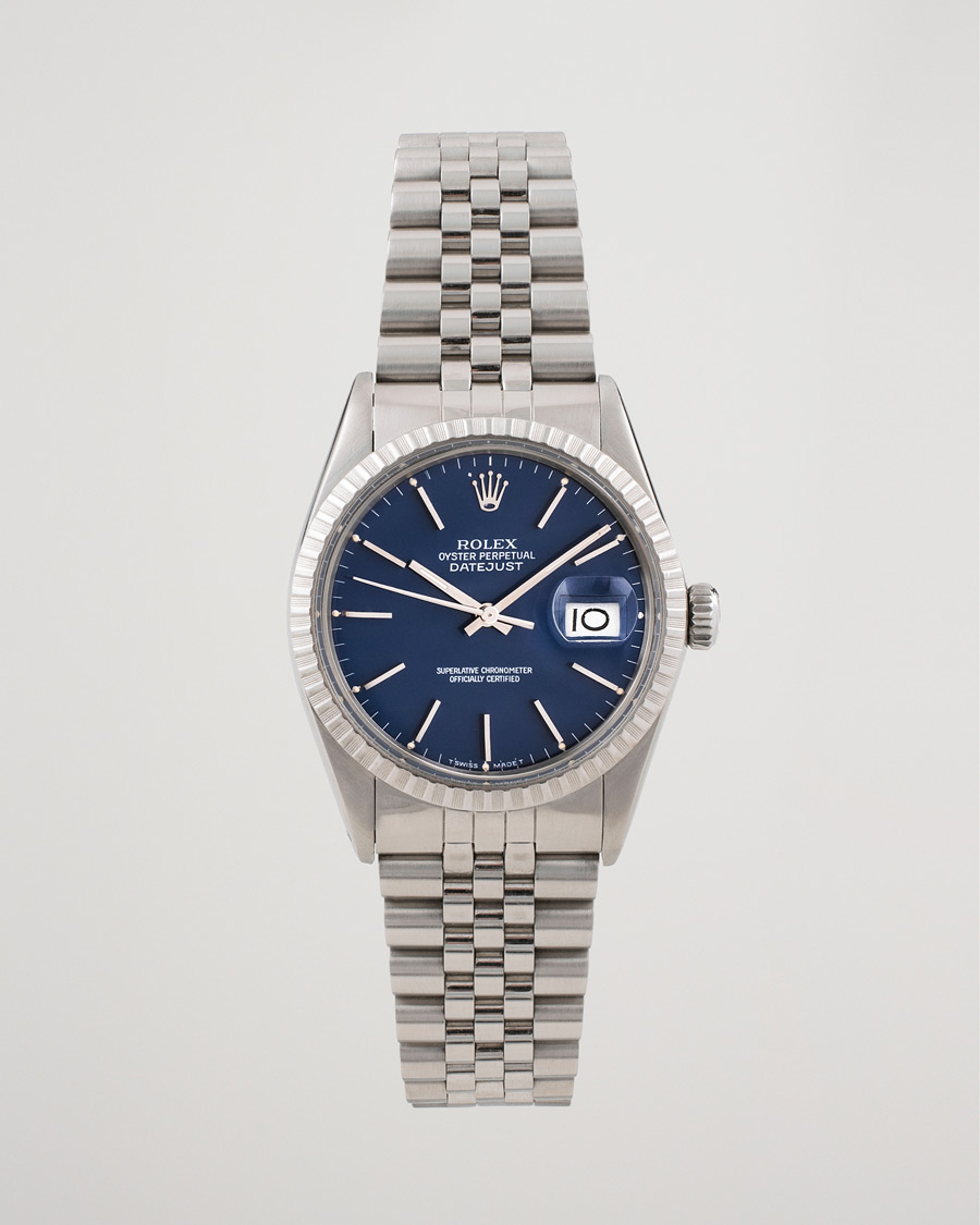 Herr | Rolex Pre-Owned Datejust 16030 Oyster Perpetual Steel Blue | Rolex Pre-Owned | Datejust 16030 Oyster Perpetual Steel Blue