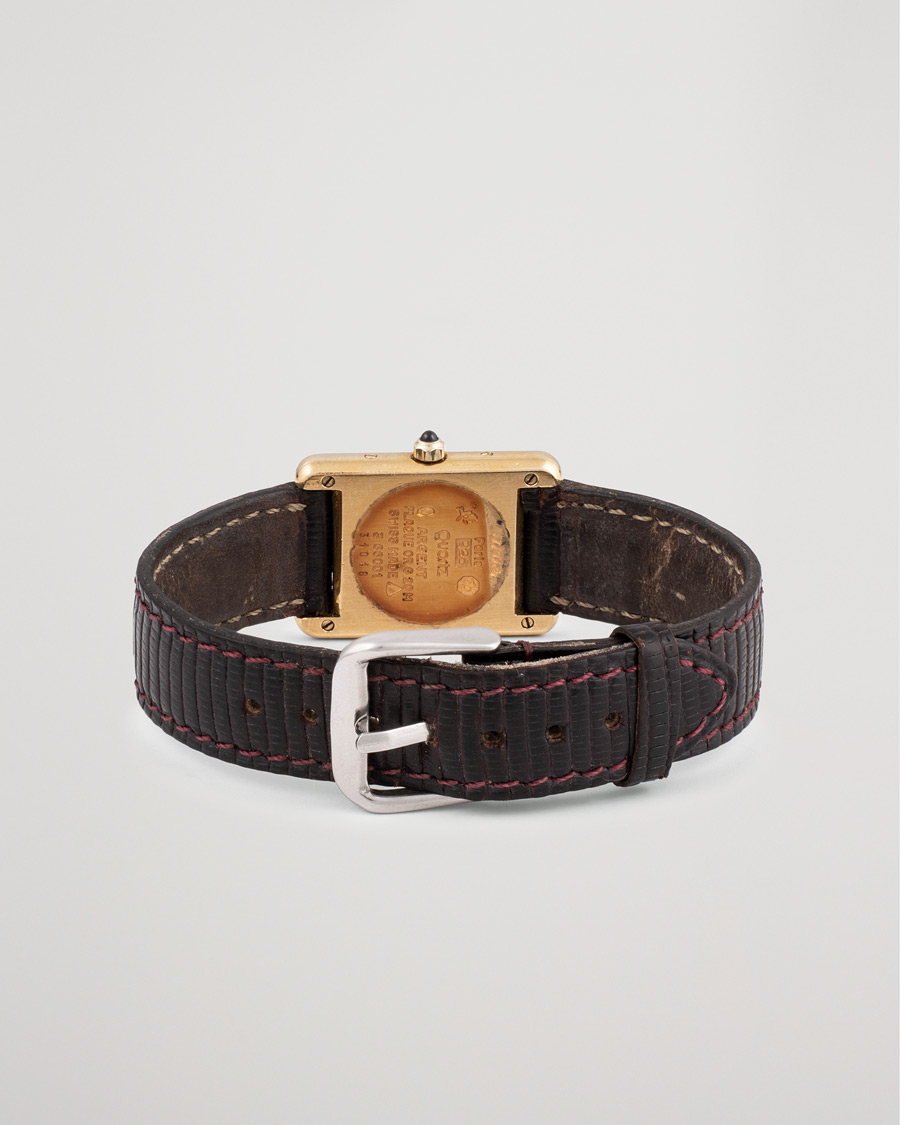 Herr | Pre-Owned & Vintage Watches | Cartier Pre-Owned | Must de Cartier Tank Gold Brown