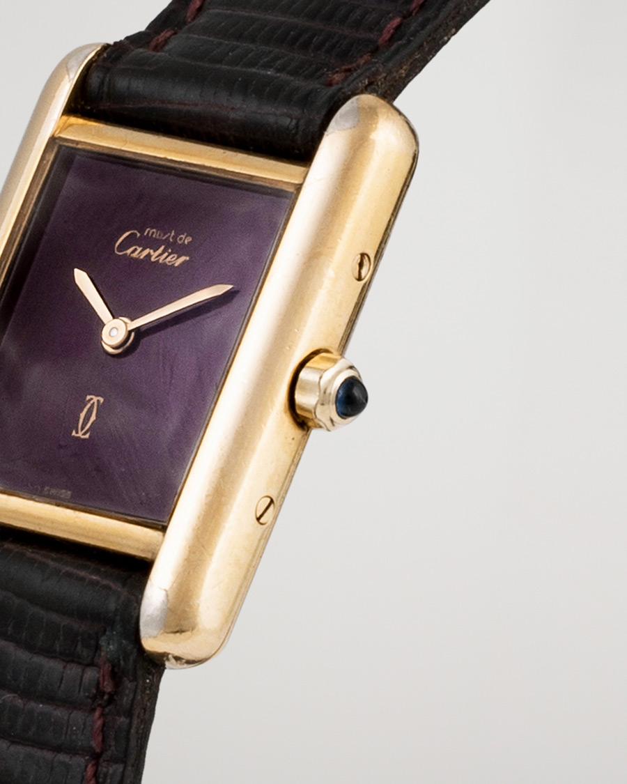 Herr | Pre-Owned & Vintage Watches | Cartier Pre-Owned | Must de Cartier Tank Gold Brown