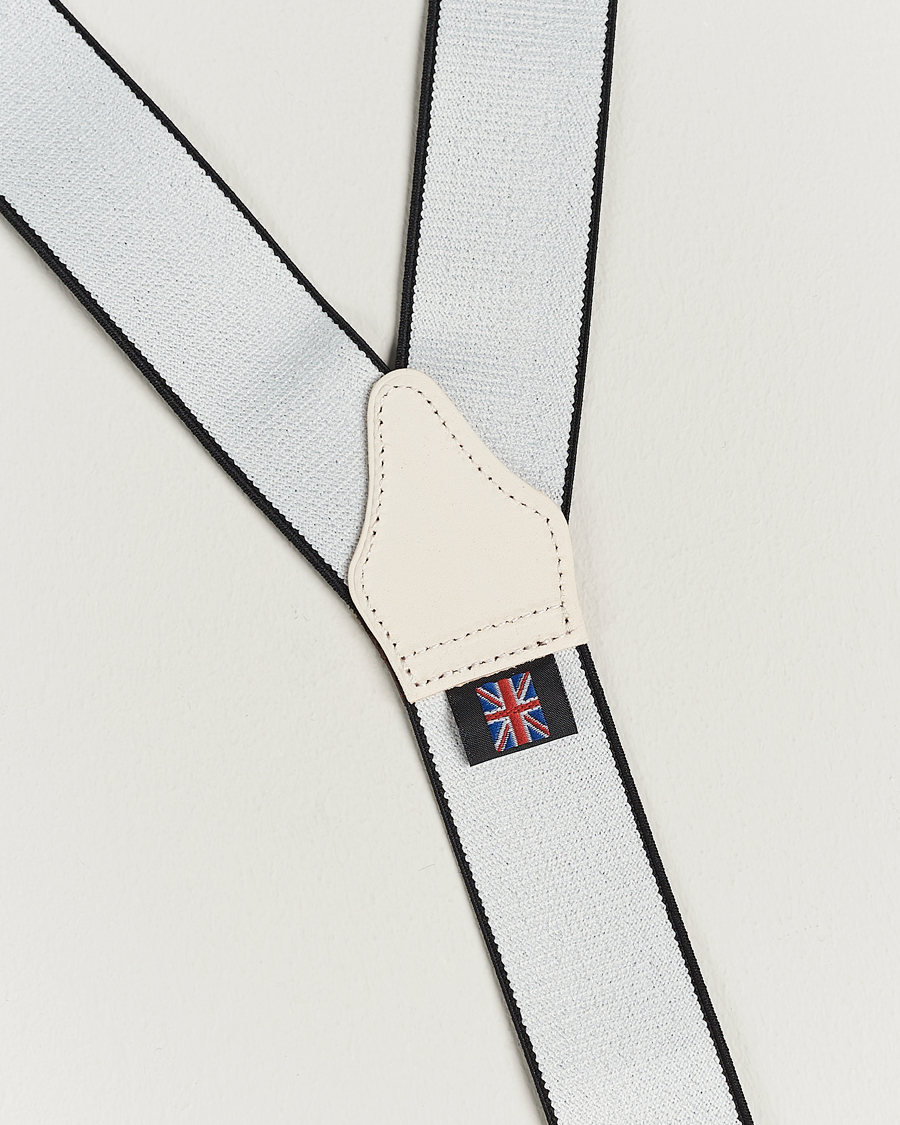 Herr | Albert Thurston Elastic Medallion Printed Braces 35mm Blue | Albert Thurston | Elastic Medallion Printed Braces 35mm Blue