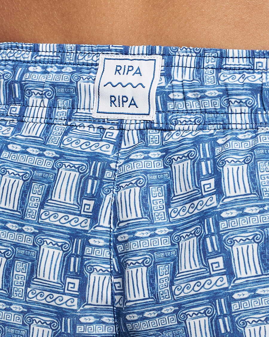 Herr | Badbyxor | Ripa Ripa | Printed Swimshorts Blue