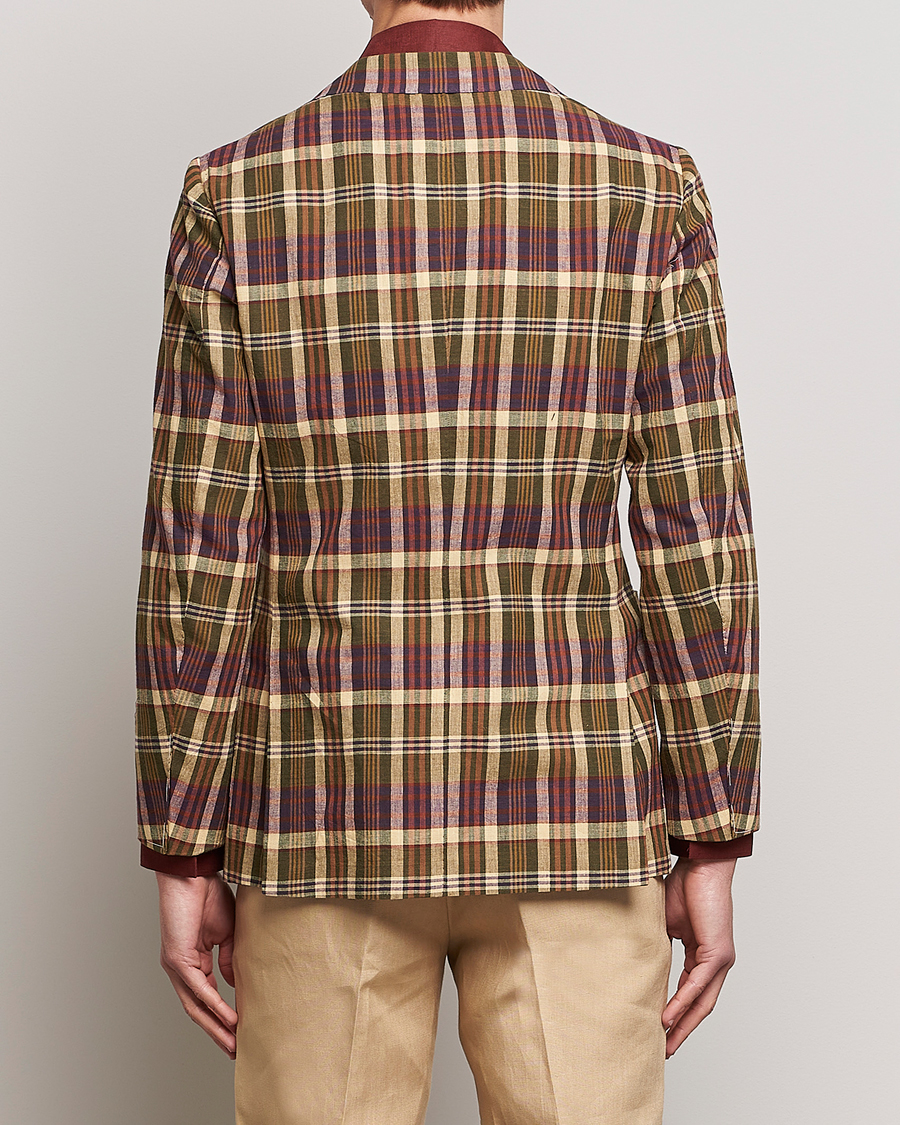 Herr | Kavajer | Beams F | Patch Pocket Blazer Dark Brown Madras