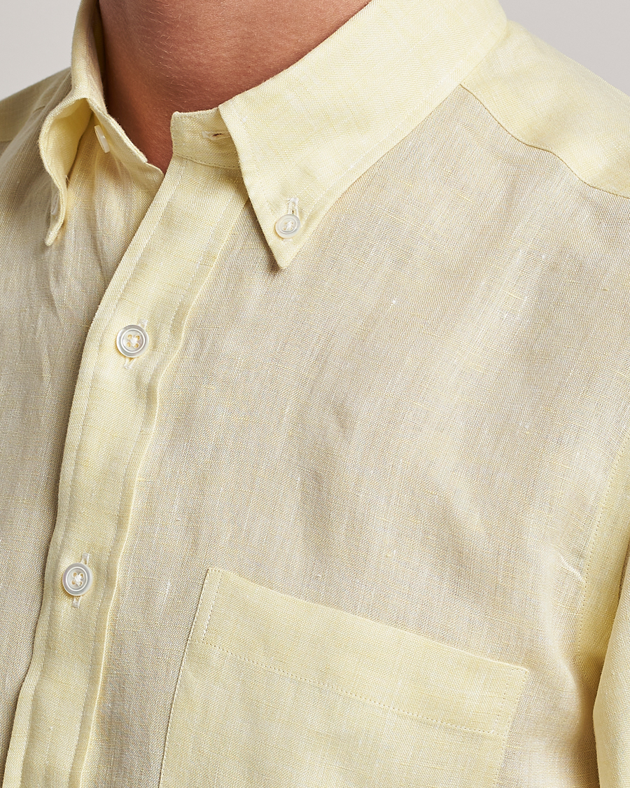 Herr | Skjortor | Beams F | Button Down Pullover Shirt Yellow