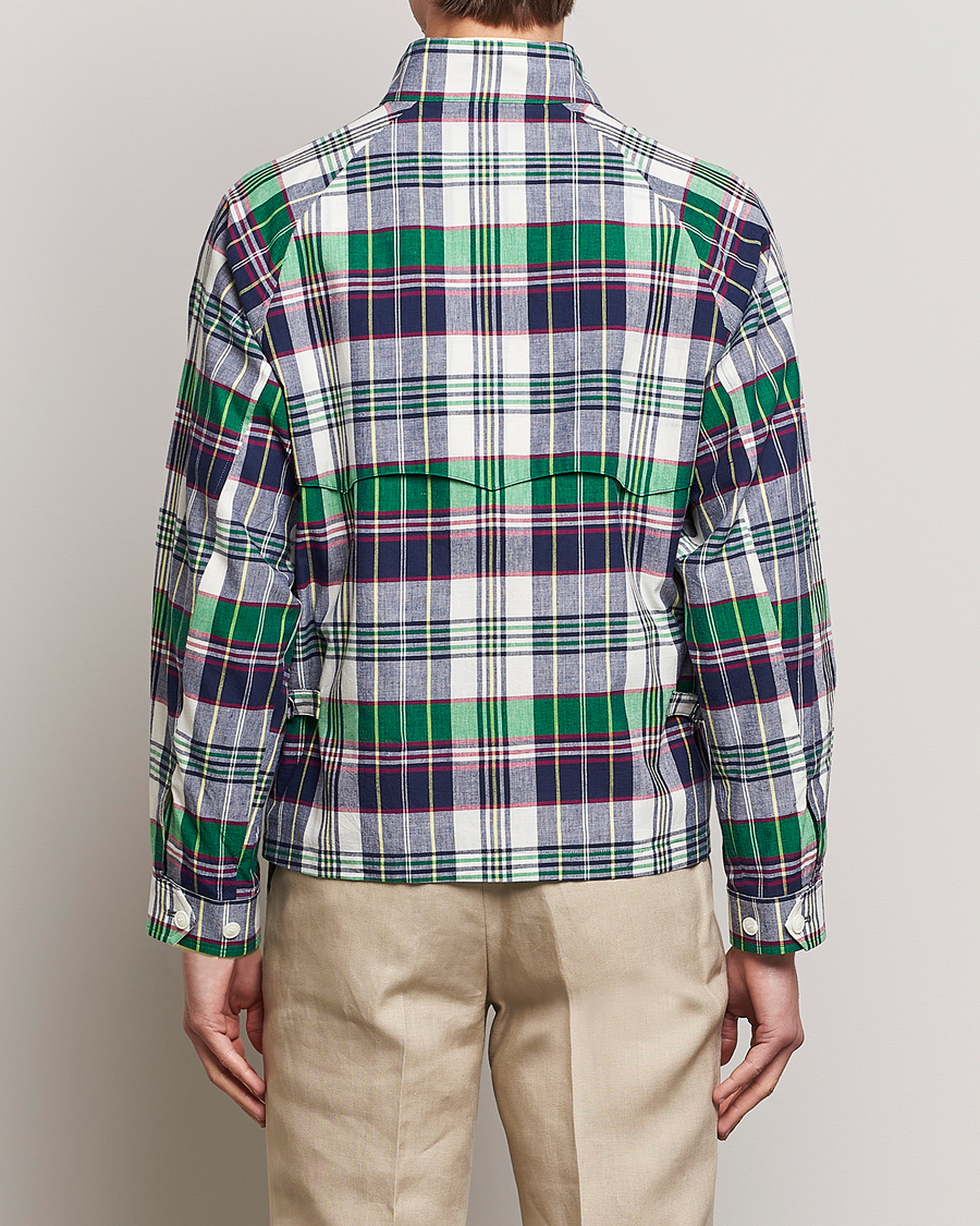 Herr | Jackor | Beams F | Driving Blouson Blue Madras