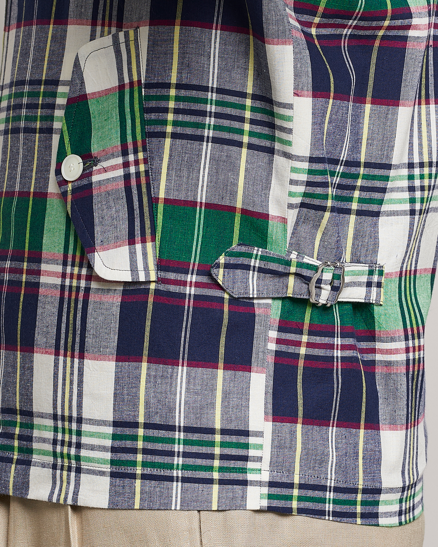 Herr | Jackor | Beams F | Driving Blouson Blue Madras