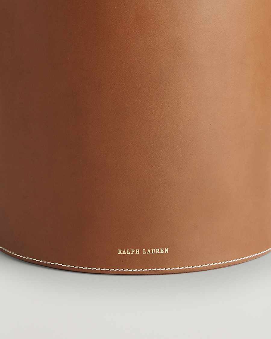 Herr | Ralph Lauren Home | Ralph Lauren Home | Brennan Leather Waste Bin Saddle Brown