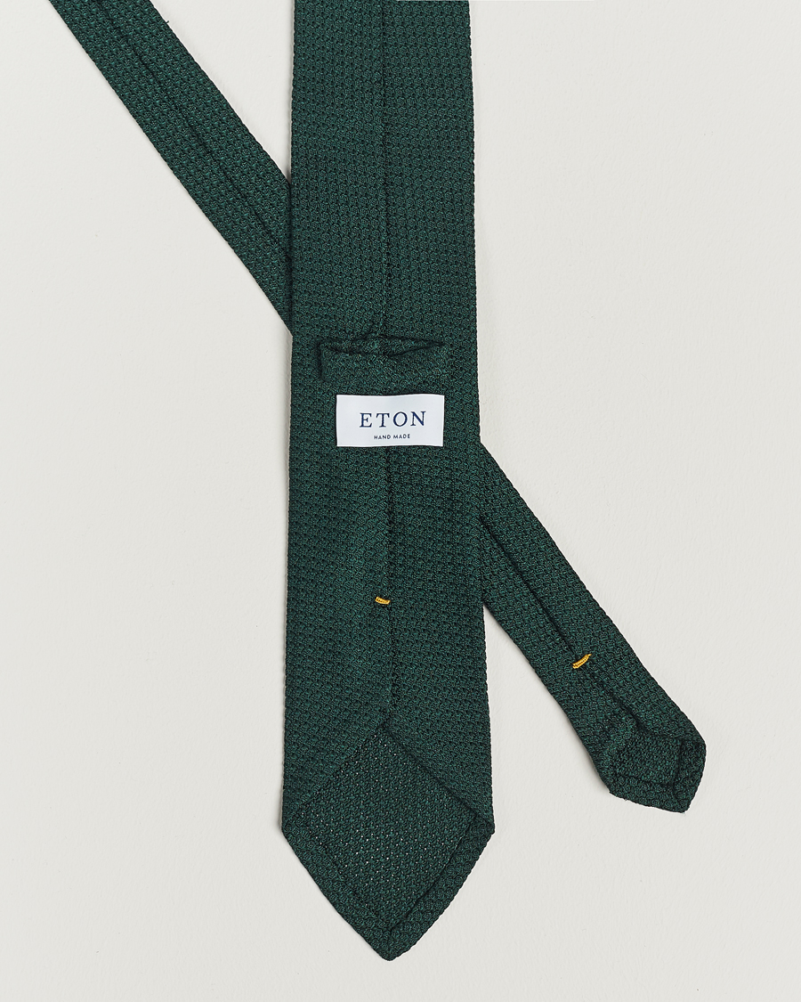 Herr | Slipsar | Eton | Grenadine Tie Dark Green