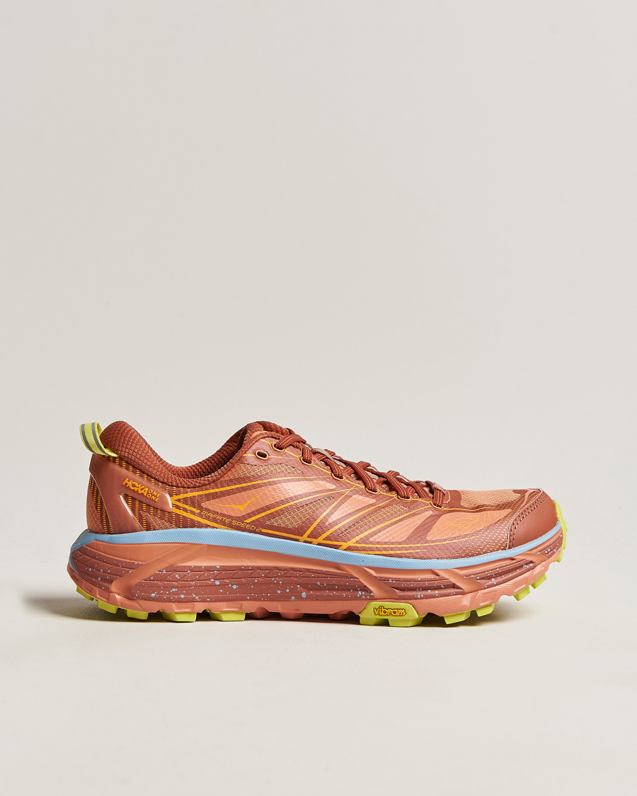 Herr | Mafate Speed 2 Baked Clay/Radiant Yellow | Hoka One One | Mafate Speed 2 Baked Clay/Radiant Yellow