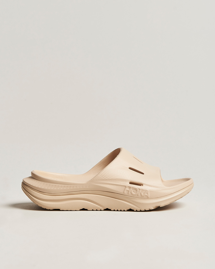Herr | Hoka Ora Recovery Slide 3 Shifting Sand | Hoka | Ora Recovery Slide 3 Shifting Sand