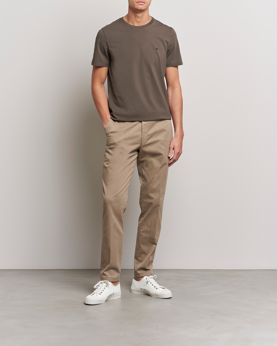Herr | T-Shirts | Morris | James Cotton T-Shirt Brown