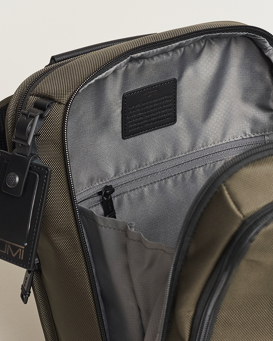 Herr | TUMI Alpha 3 Slim Backpack Olive Night | TUMI | Alpha 3 Slim Backpack Olive Night
