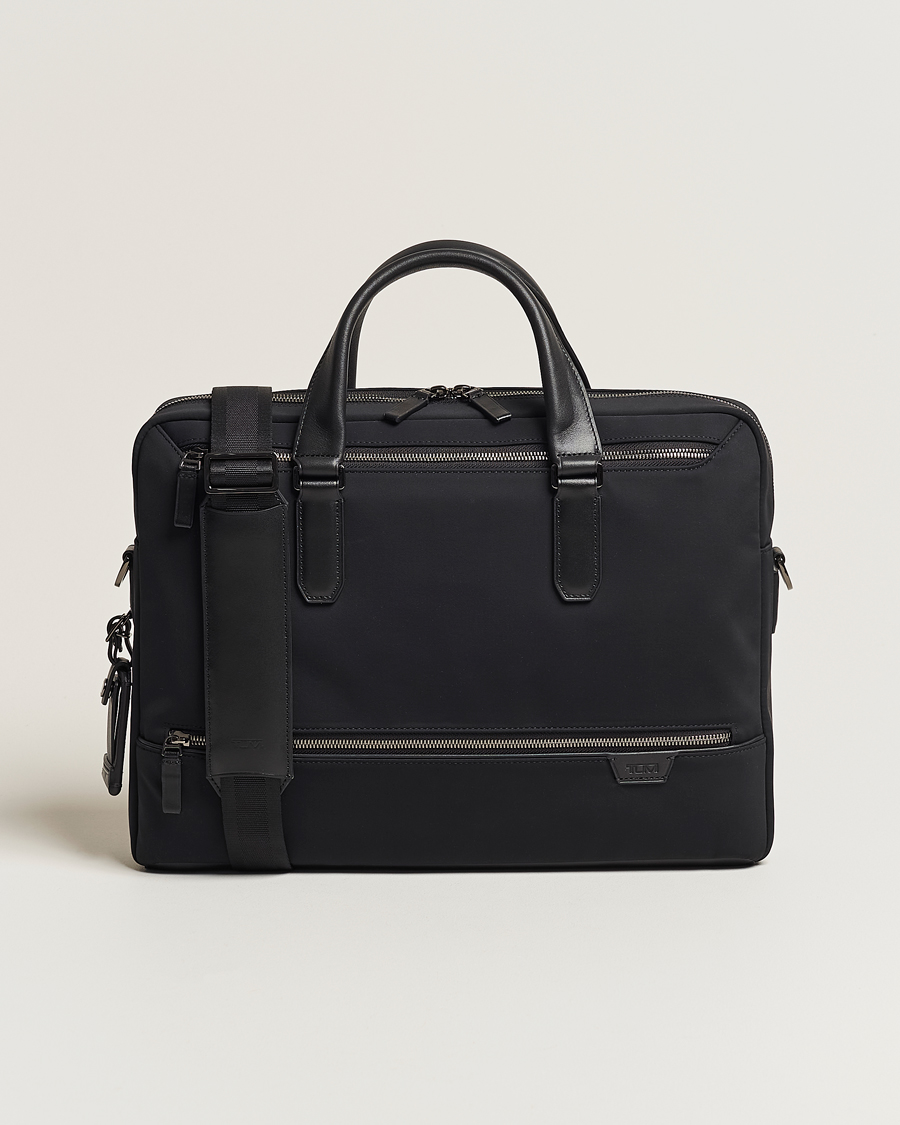 Herr | TUMI Harrison Avondale Top Zip Briefcase Black | TUMI | Harrison Avondale Top Zip Briefcase Black