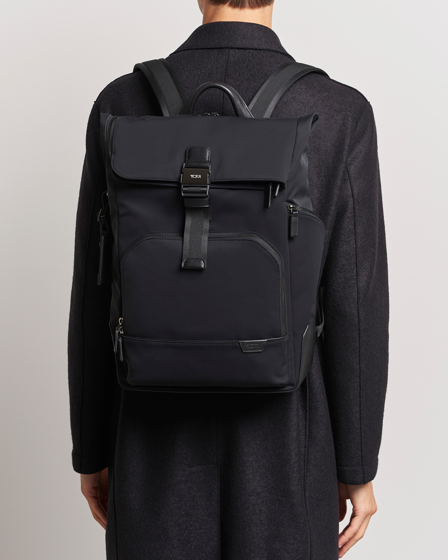 Herr | Accessoarer | TUMI | Harrison Osborn Roll Top Backpack Black