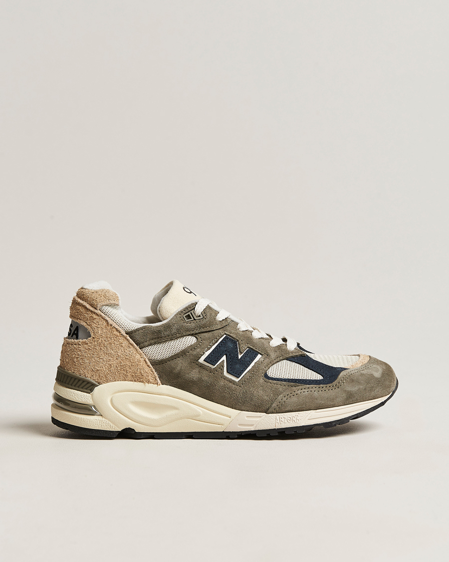 Herr | New Balance Made In USA 990 Sneakers Khaki/Beige | New Balance | Made In USA 990 Sneakers Khaki/Beige