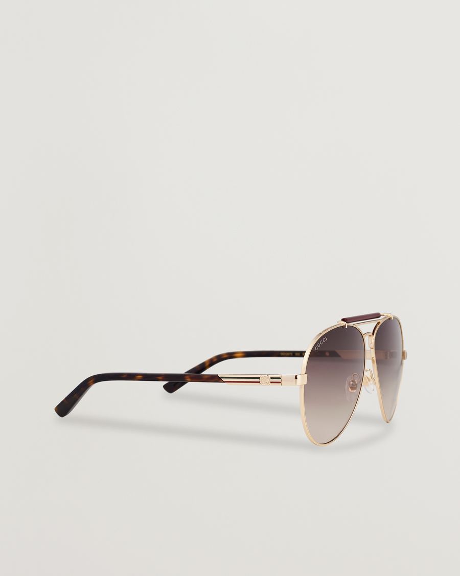 Herr | Solglasögon | Gucci | GG1287S Sunglasses Havana/Gold