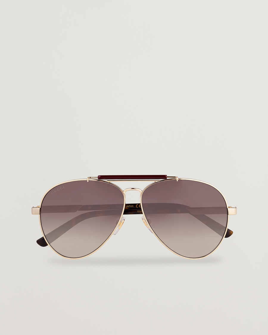 Herr | Solglasögon | Gucci | GG1287S Sunglasses Havana/Gold