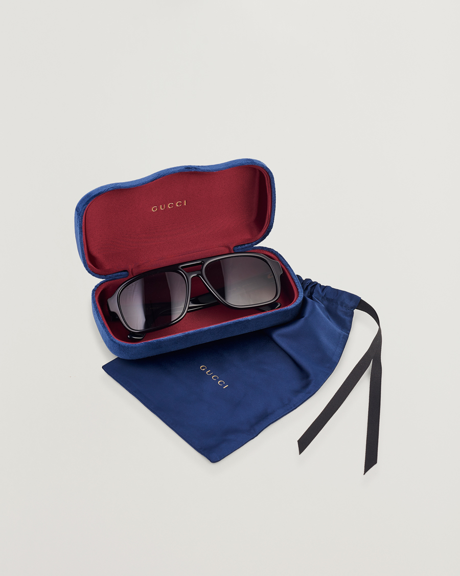 Herr | Solglasögon | Gucci | GG1342S Sunglasses Black Smoke