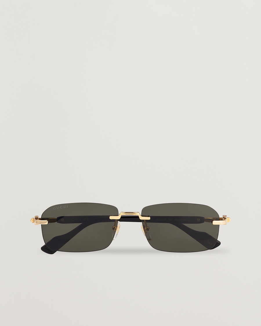 Herr | Solglasögon | Gucci | GG1221S Sunglasses Gold/Black