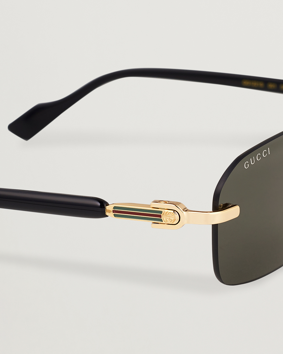 Herr | Solglasögon | Gucci | GG1221S Sunglasses Gold/Black