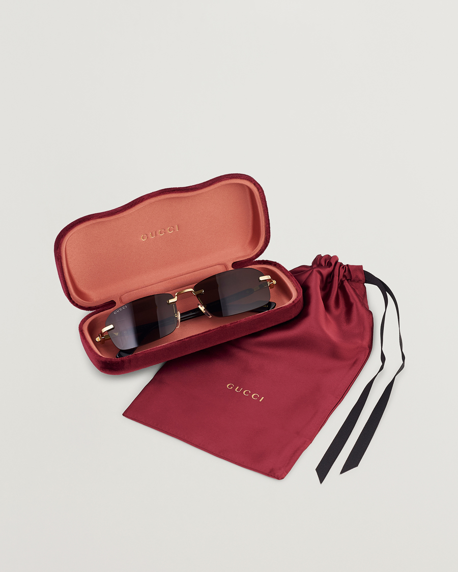 Herr | Solglasögon | Gucci | GG1221S Sunglasses Gold/Black