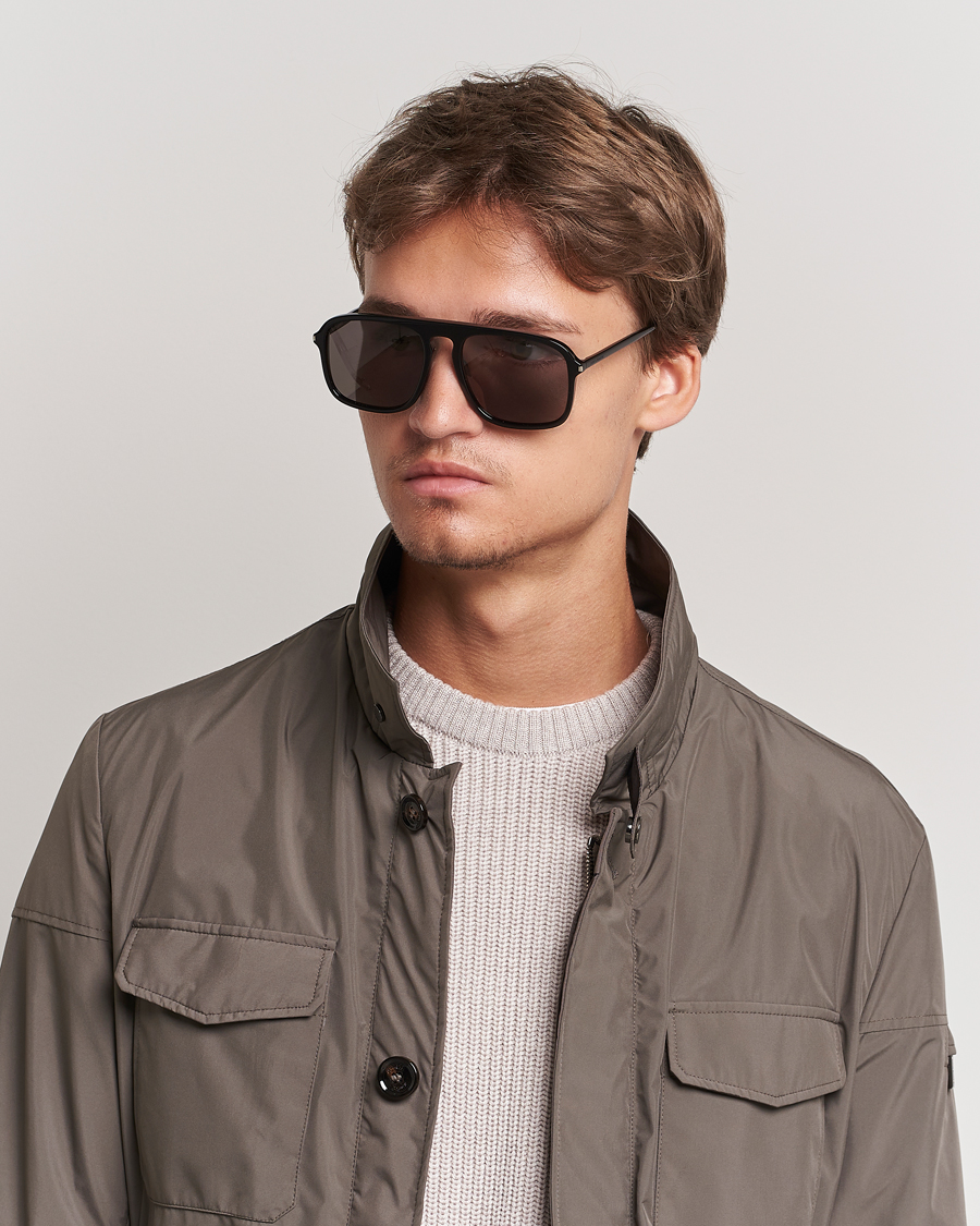 Herr | Pilotsolglasögon | Saint Laurent | SL 590 Sunglasses Black
