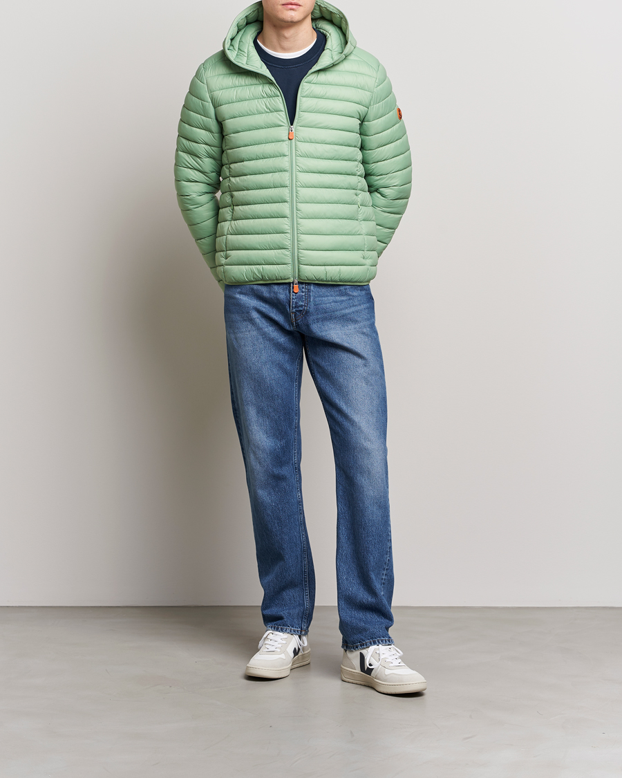 Herr | Jackor | Save The Duck | Duffy Lightweight Padded Hood Jacket Mint Green