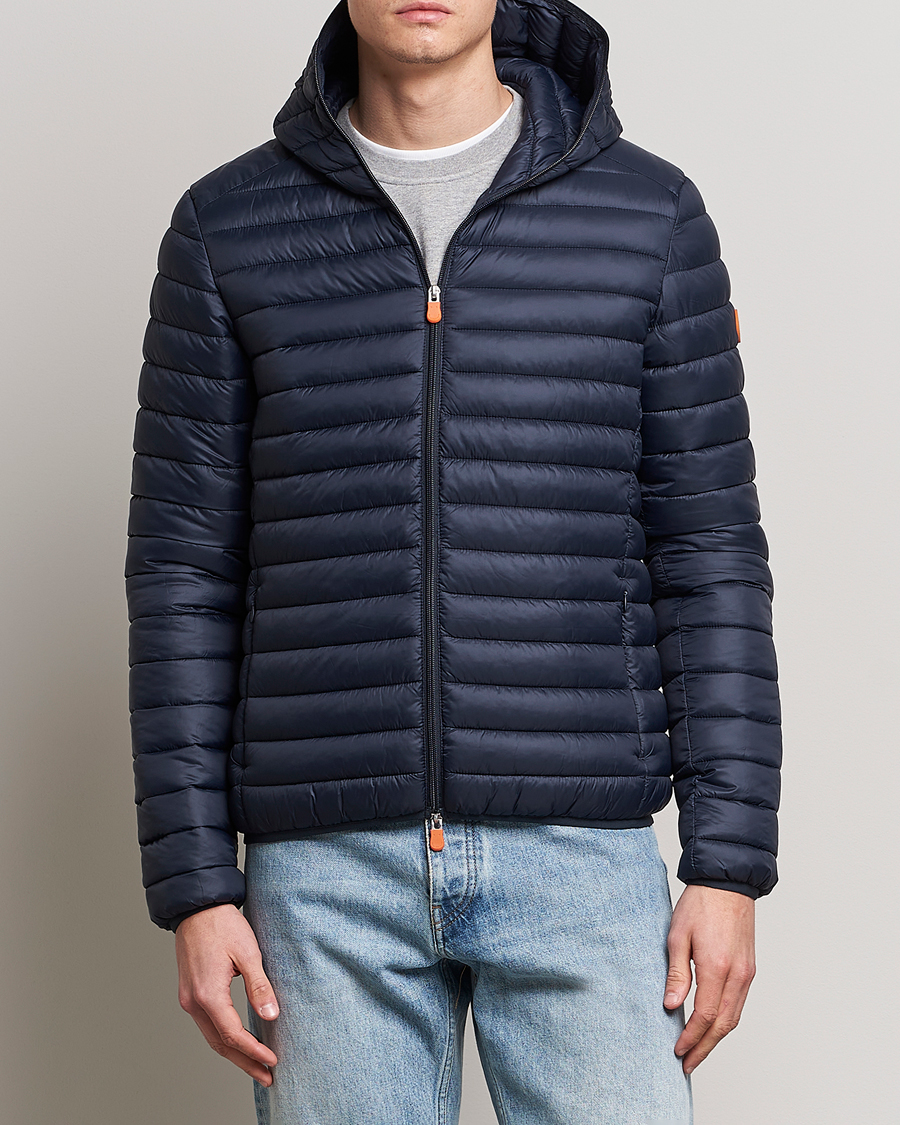 Herr | Jackor | Save The Duck | Duffy Lightweight Padded Hood Jacket Blue Black
