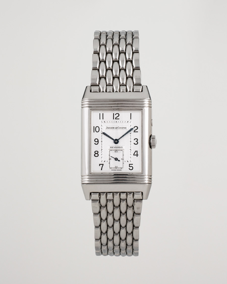 Herr | Pre-Owned & Vintage Watches | Jaeger-LeCoultre Pre-Owned | Reverso Duoface 270.8.54 Steel Silver Black