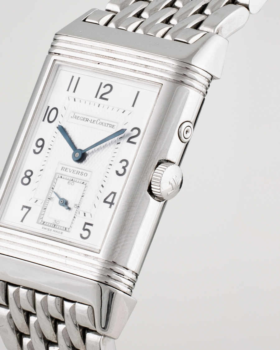 Herr | Pre-Owned & Vintage Watches | Jaeger-LeCoultre Pre-Owned | Reverso Duoface 270.8.54 Steel Silver Black