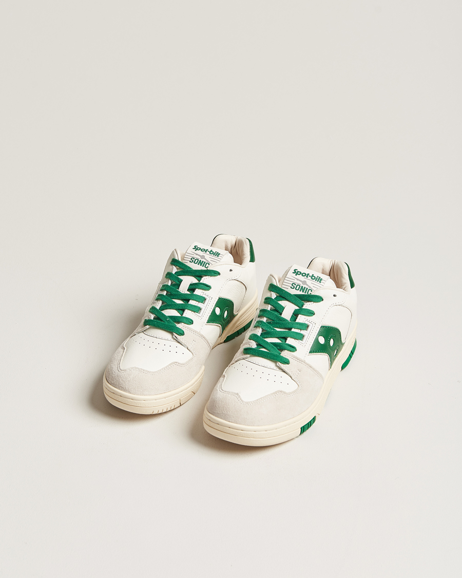 Herr | Saucony Sonic Vintage Leather Sneaker White | Saucony | Sonic Vintage Leather Sneaker White