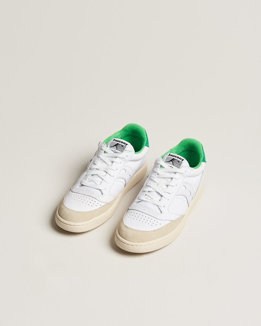 Herr | Sneakers | Saucony | Jazz Court Leather Sneaker White/Green