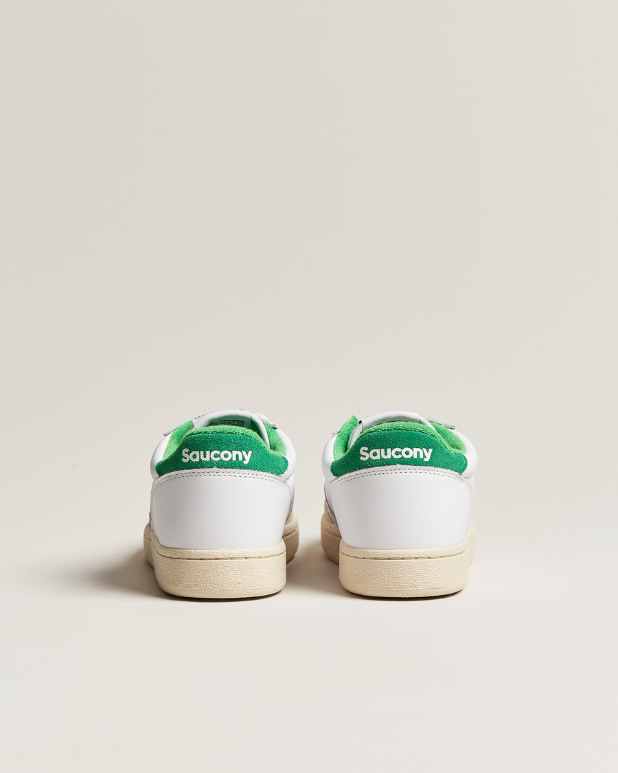 Herr | Saucony Jazz Court Leather Sneaker White/Green | Saucony | Jazz Court Leather Sneaker White/Green