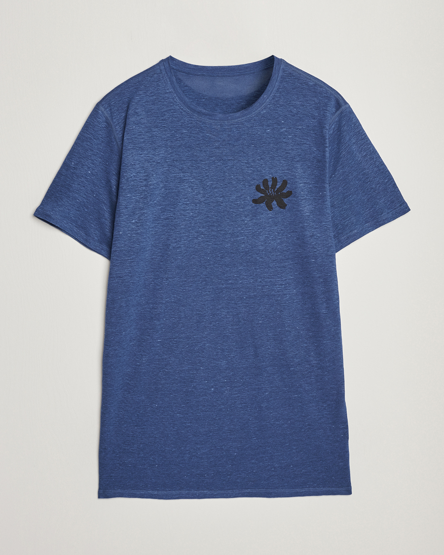 Herr | T-Shirts | District Vision | Suhka Hemp Short Sleeve T-Shirt Ocean Blue