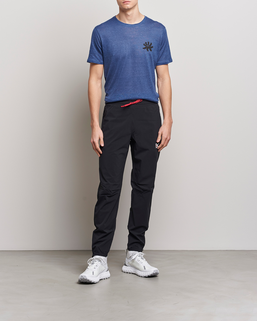 Herr | T-Shirts | District Vision | Suhka Hemp Short Sleeve T-Shirt Ocean Blue