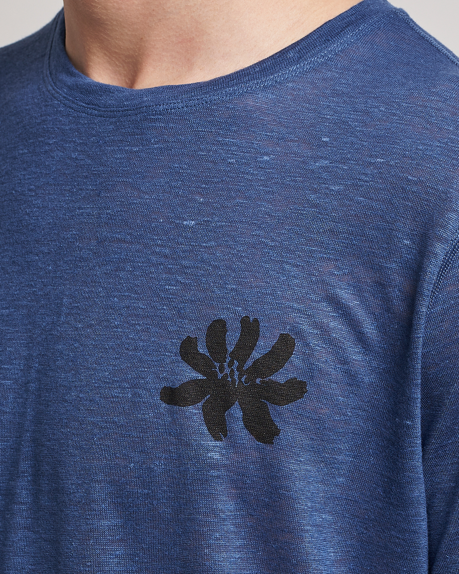 Herr | T-Shirts | District Vision | Suhka Hemp Short Sleeve T-Shirt Ocean Blue