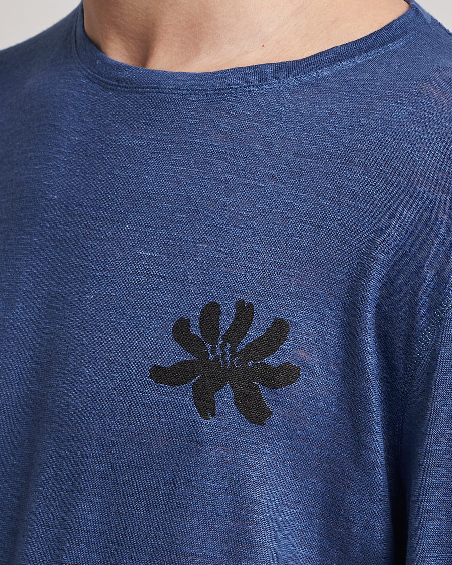 Herr | T-Shirts | District Vision | Suhka Hemp Long Sleeve T-Shirt Ocean Blue