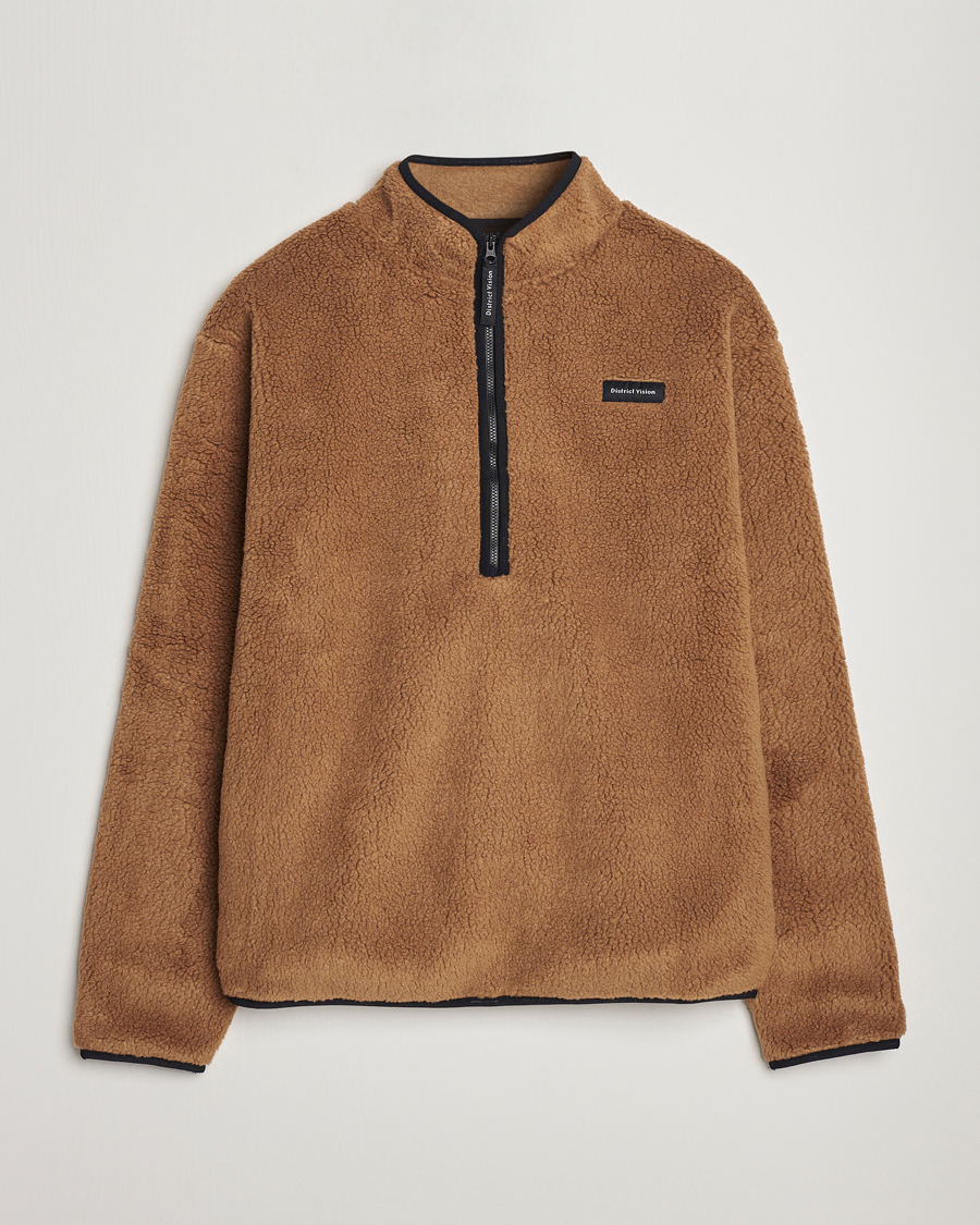 Herr | Tröjor | District Vision | Doug Half Zip Fleece Sand