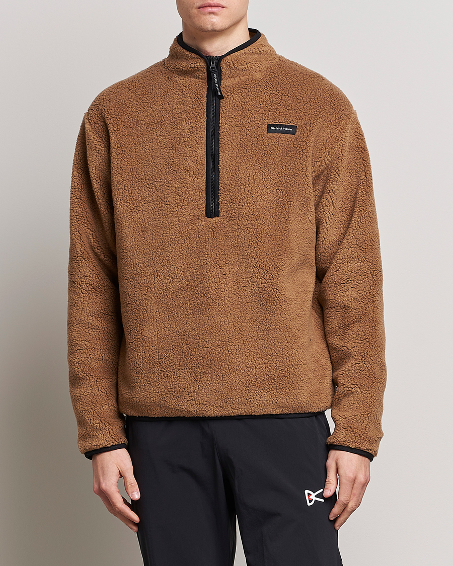 Herr | Fleecetröjor | District Vision | Doug Half Zip Fleece Sand