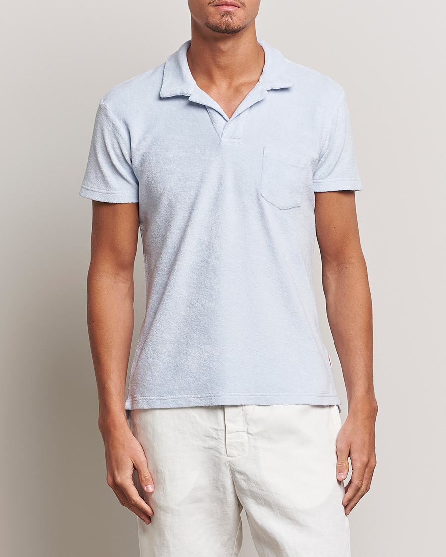 Herr | Pikéer | Orlebar Brown | Terry Polo Light Island Sky