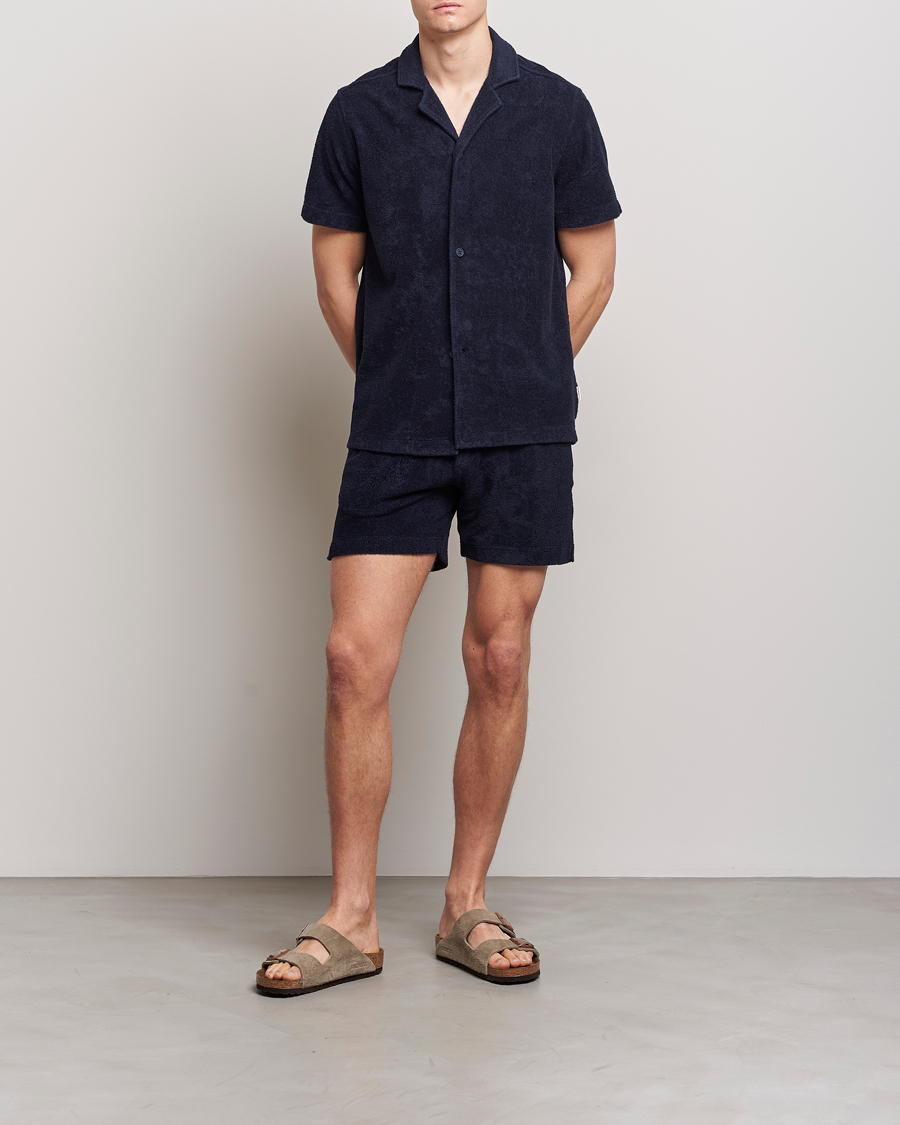 Herr | Shorts | Orlebar Brown | Bulldog Towelling Shorts Night Iris