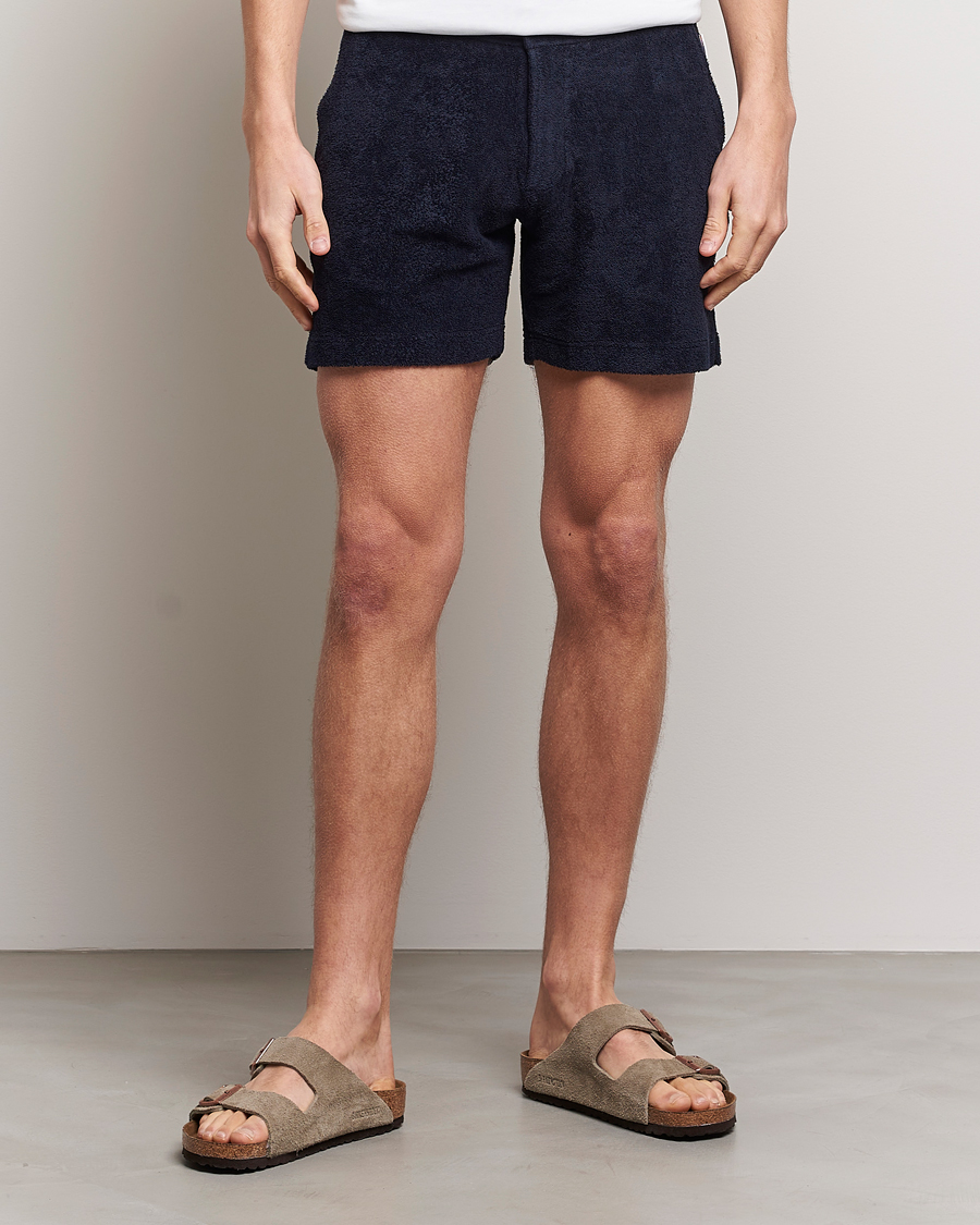 Herr | Shorts | Orlebar Brown | Bulldog Towelling Shorts Night Iris