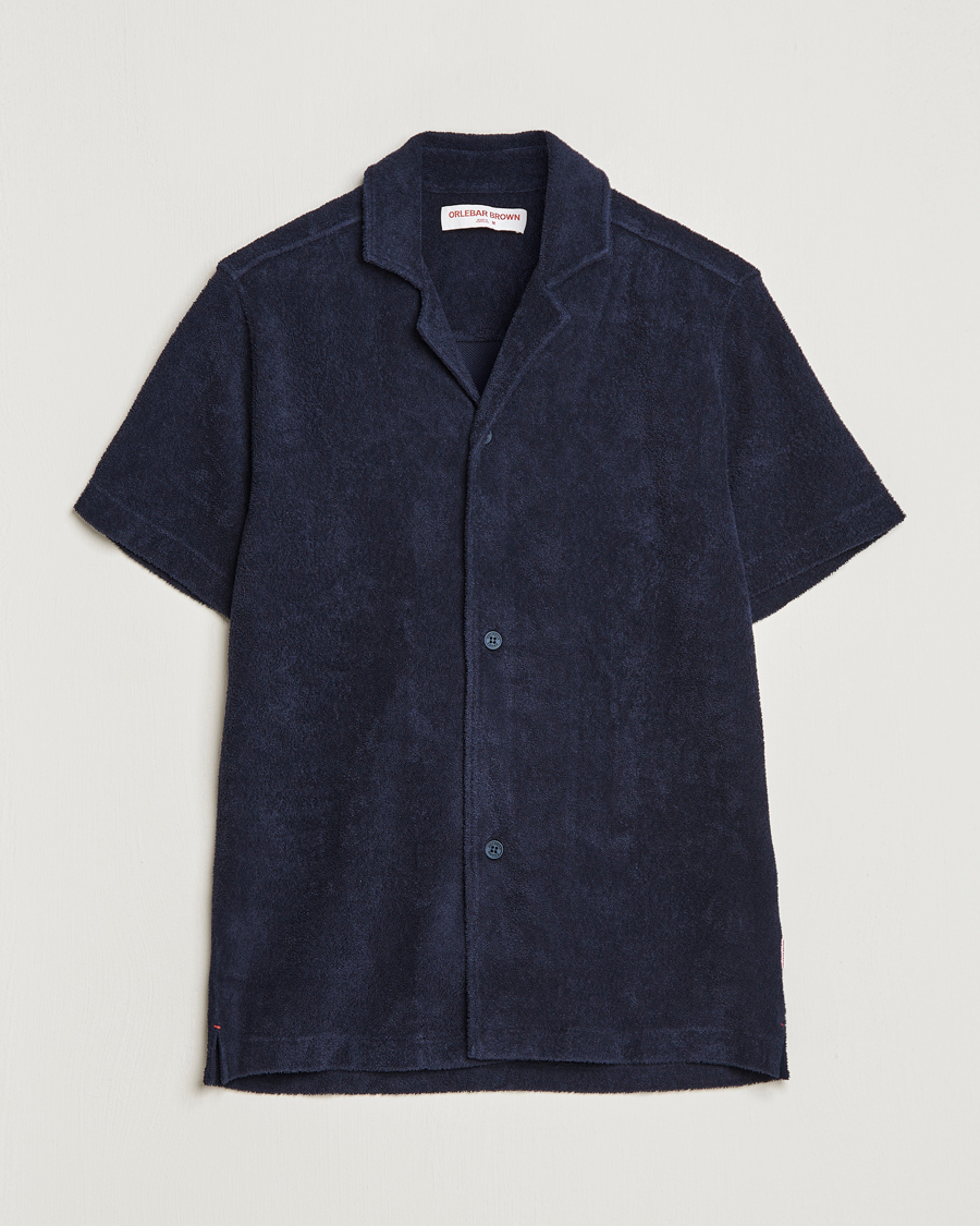 Herr | Skjortor | Orlebar Brown | Howell Short Sleeve Terry Shirt Night Iris