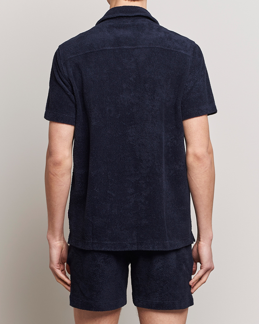 Herr | Skjortor | Orlebar Brown | Howell Short Sleeve Terry Shirt Night Iris