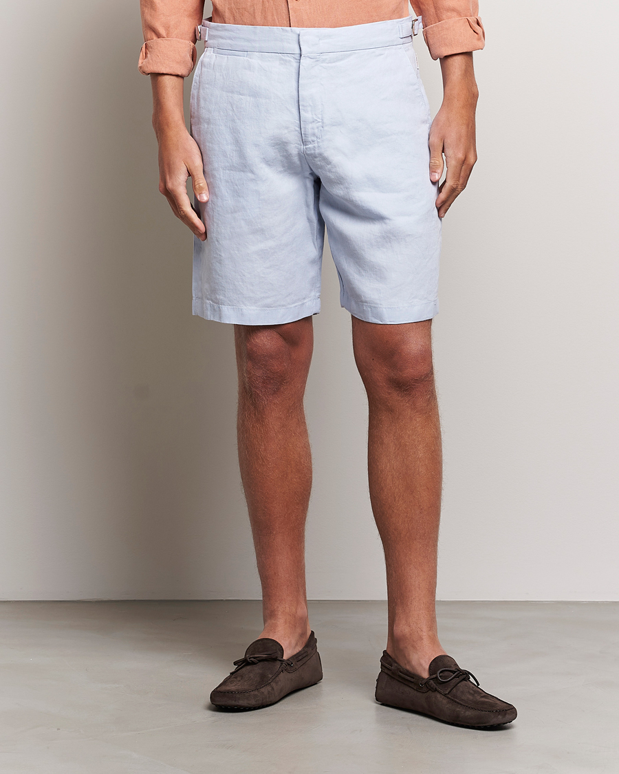 Herr | Shorts | Orlebar Brown | Norwich Linen Shorts Light Island Sky