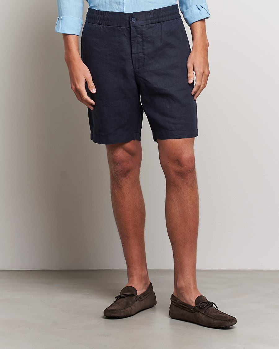 Herr | Shorts | Orlebar Brown | Cornell Linen Shorts Night Iris