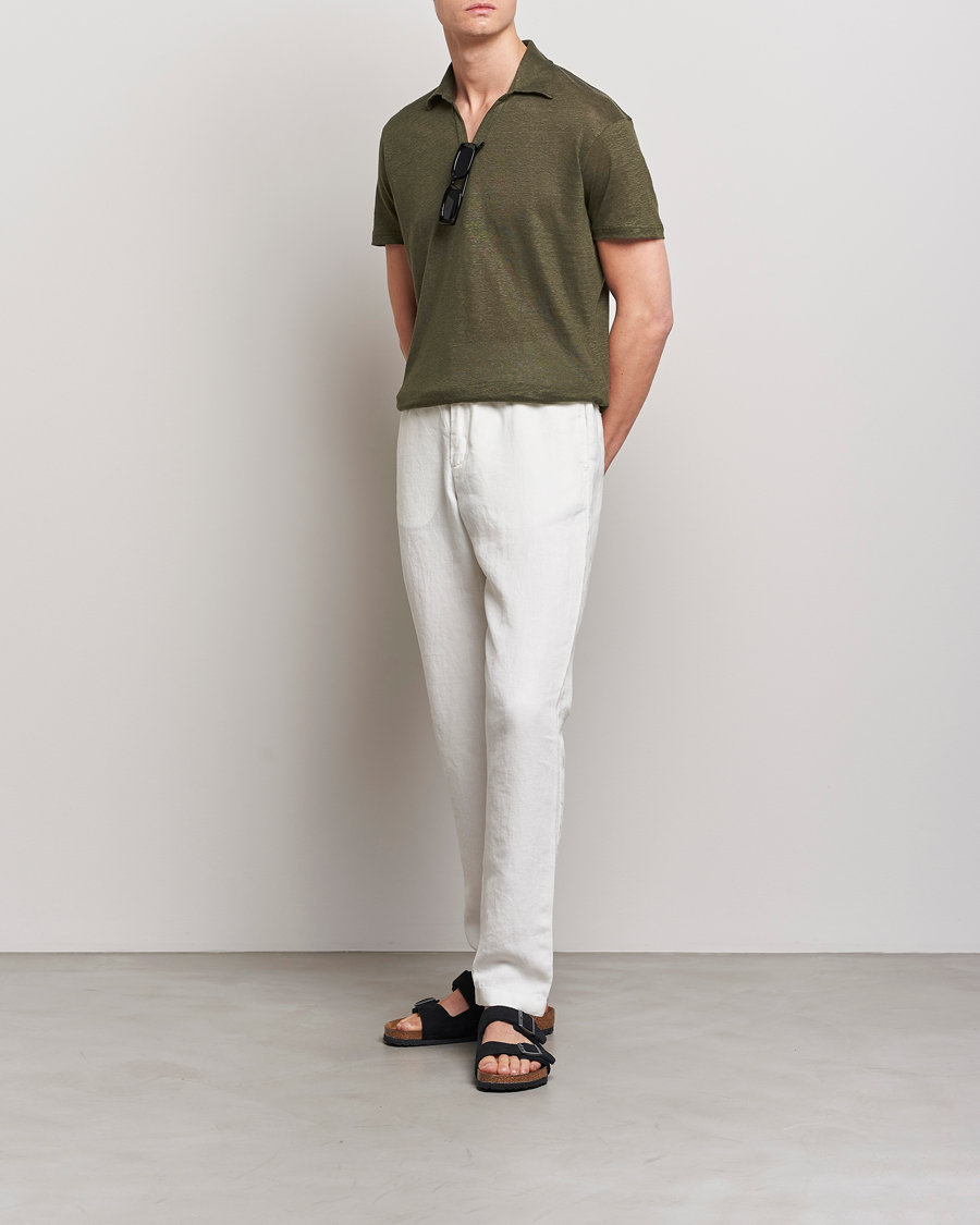 Herr | Byxor | Orlebar Brown | Cornell Linen Trousers Sandbar
