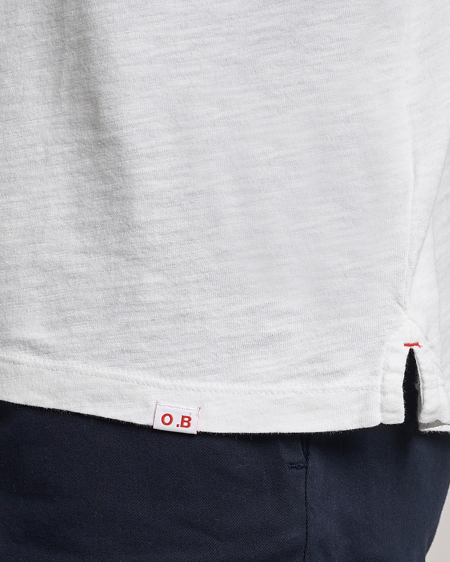 Herr | T-Shirts | Orlebar Brown | OB Classic Garment Dyed Cotton T-Shirt White Sand
