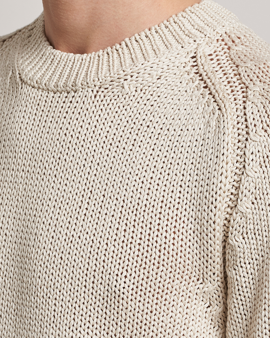 Herr | Tröjor | Orlebar Brown | Lippen Organic Cotton Sweatshirt White Sand