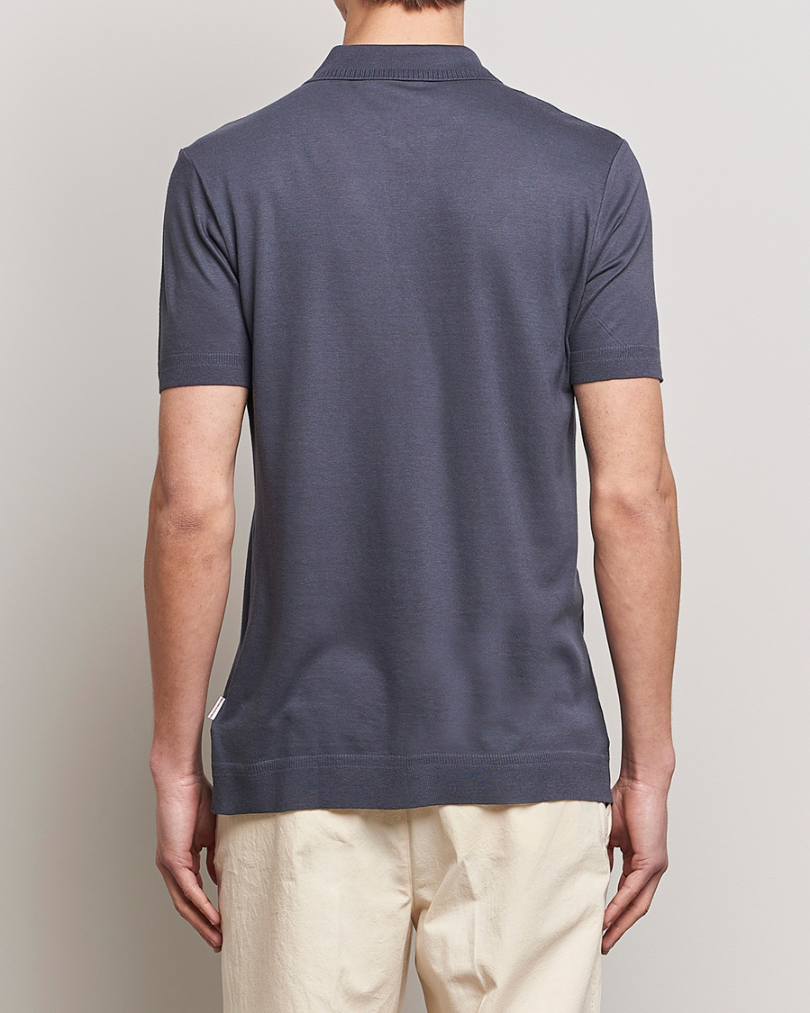 Herr | Pikéer | Orlebar Brown | Jarrett Knitted Rib Polo Piranha Grey